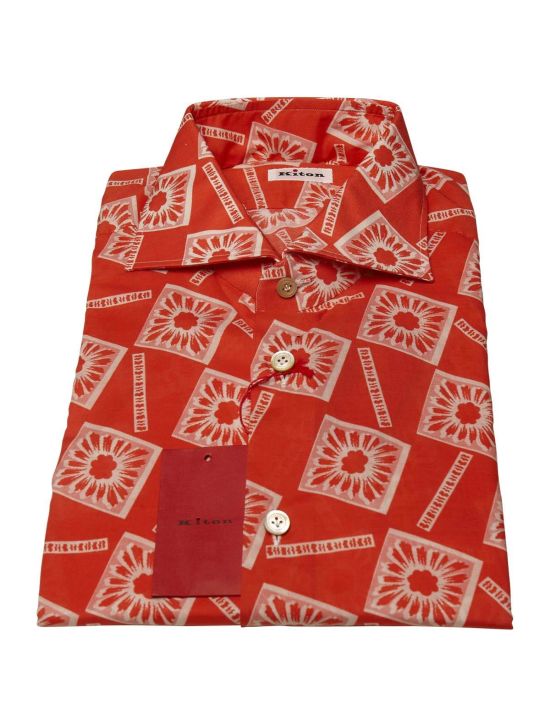 Kiton KITON Red White Cotton Shirt Red/White 000