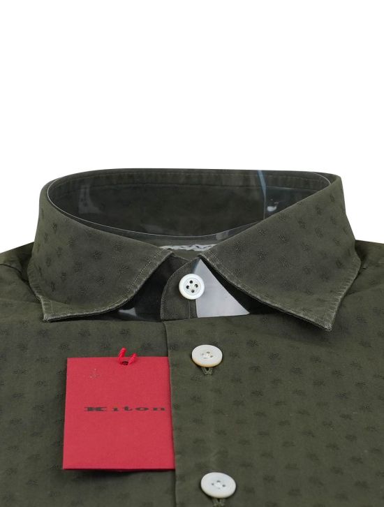 Kiton Kiton Green Cotton Shirt Green 001