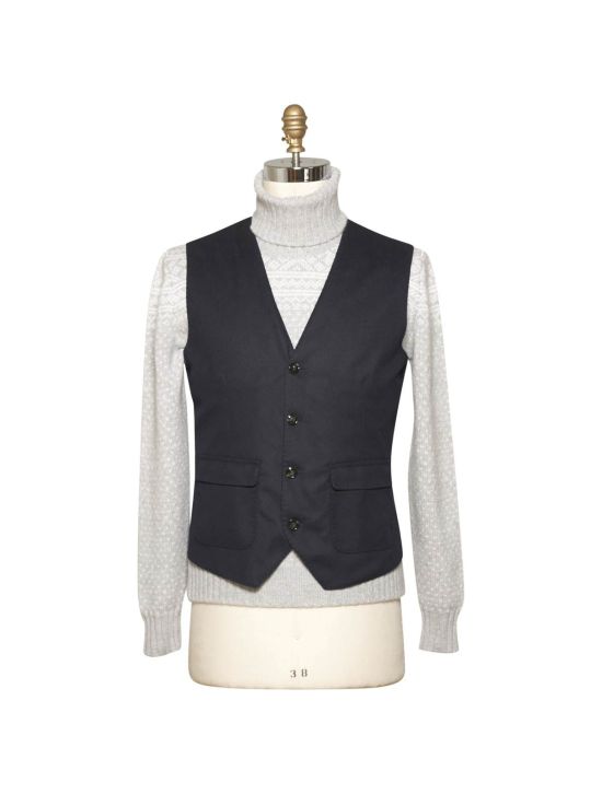 Kiton KITON Blue Cashmere Vest Blue 000