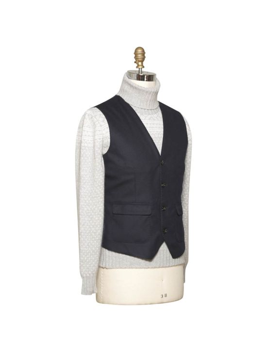 Kiton KITON Blue Cashmere Vest Blue 001