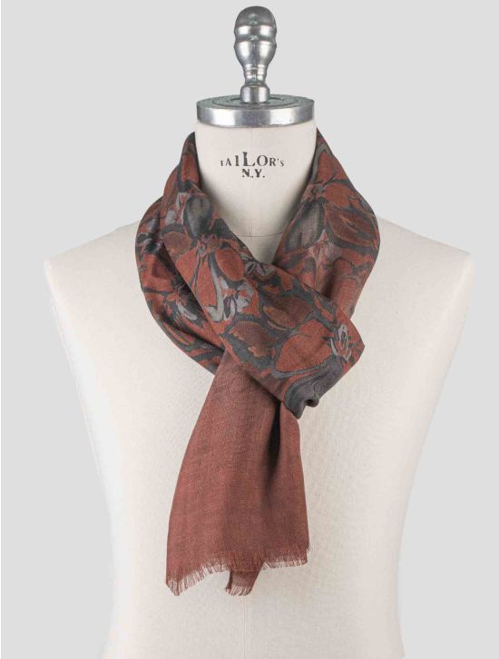 Isaia Isaia Brown Cashmere Scarf Brown 000
