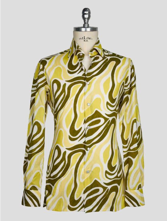 Kiton Multicolor Cotton Shirt