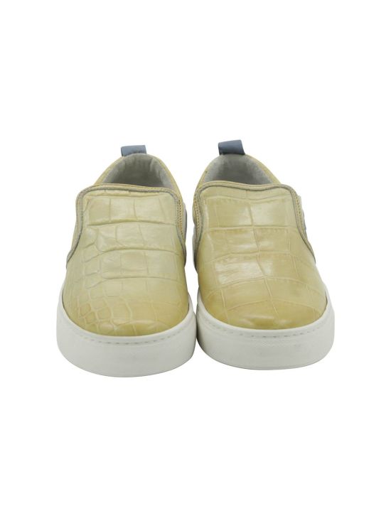 FeFè Napoli Fefè Yellow Leather Slip on Yellow 001
