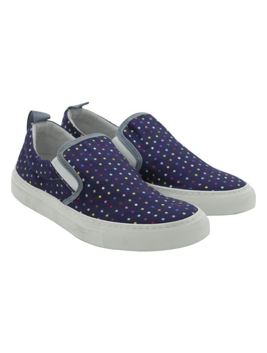 FeFè Napoli Fefé Multicolor Silk Sneakers Slip on Multicolor 000