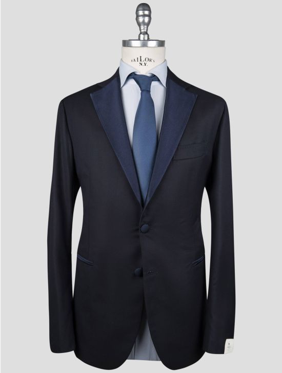 Luigi Borrelli Luigi Borrelli Blue Virgin Wool Smoking Suit Blue 000