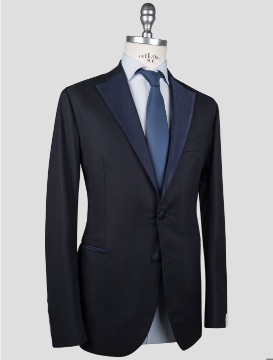 Luigi Borrelli Luigi Borrelli Blue Virgin Wool Smoking Suit Blue 001
