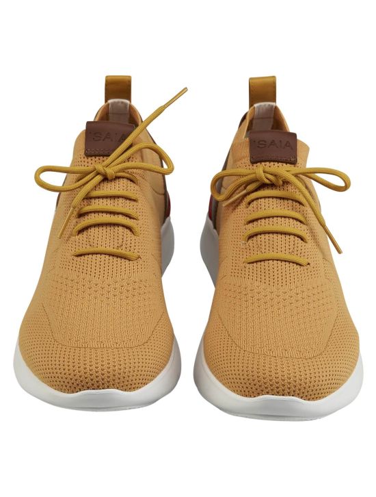 Isaia Isaia Beige Cotton Sneaker Beige 001