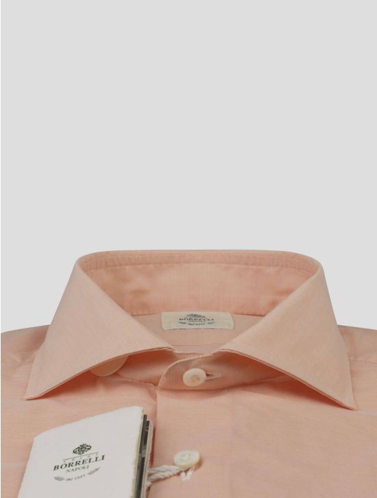 Luigi Borrelli Luigi Borrelli Pink Cotton Shirt Pink 001
