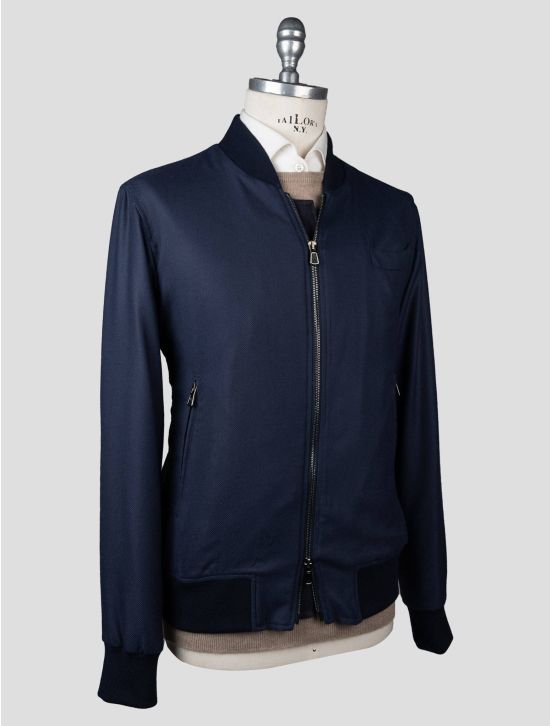 Isaia Isaia Blue Vicuna Coat Blue 001