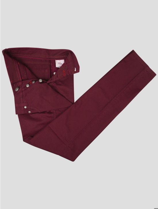 Isaia Isaia Burgundy Cotton Ea Jeans burgundy 001
