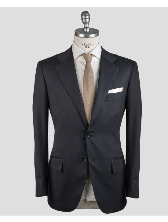 Kiton Kiton Black Virgin Wool Suit Black 000