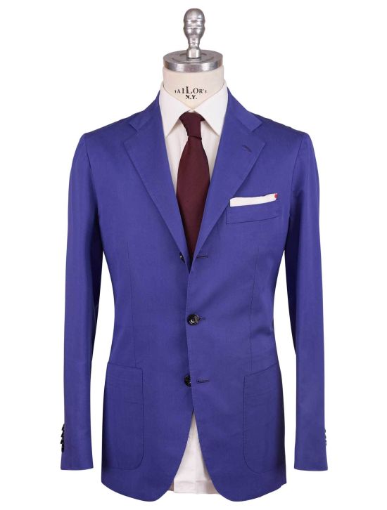 Kiton Kiton Blue Lyocell Viscose Silk Ea Suit Blue