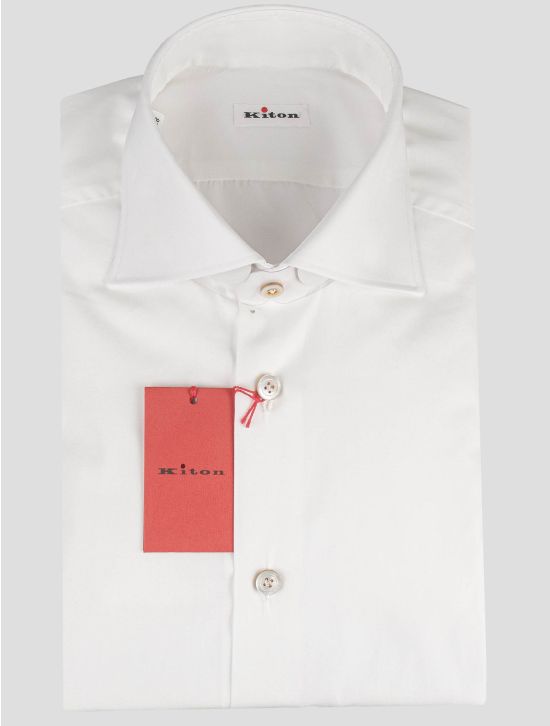 Kiton Kiton White Cotton Shirt White 000