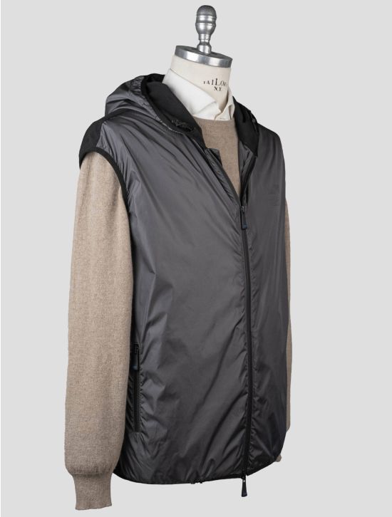Kiton Kiton Knt Gray Black Pa Vest Gray / Black 001