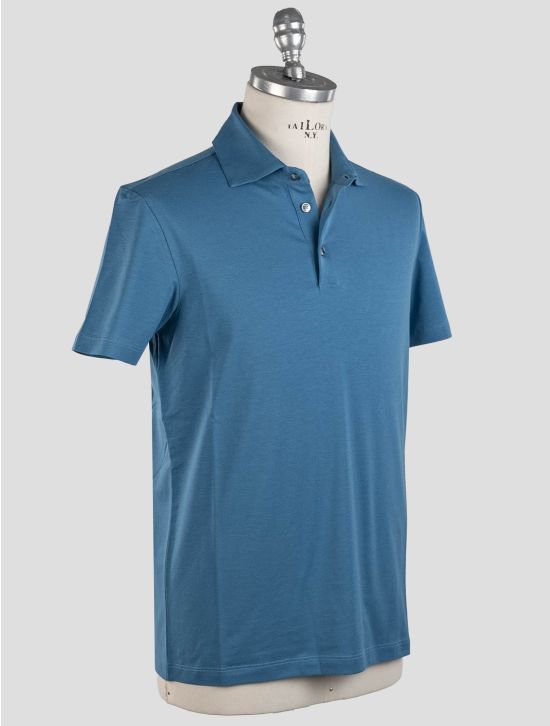 Malo Malo Light Blue Cotton Polo Light Blue 001