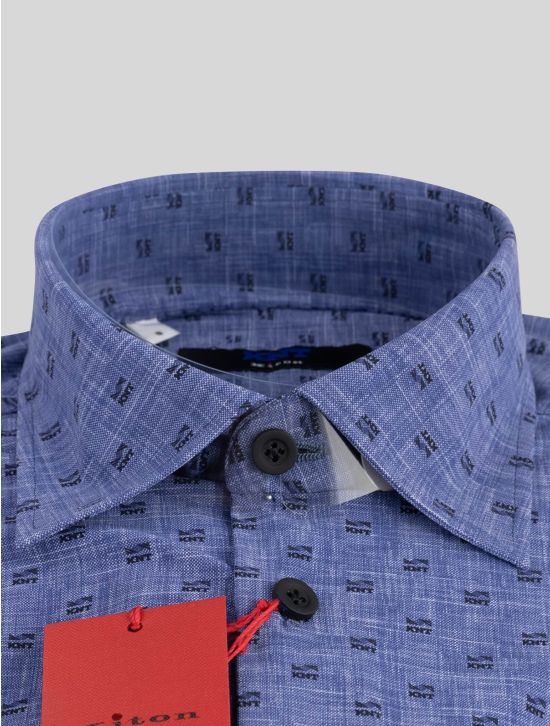 KNT KNT Kiton Blue Pa Ea Shirt Blue 001