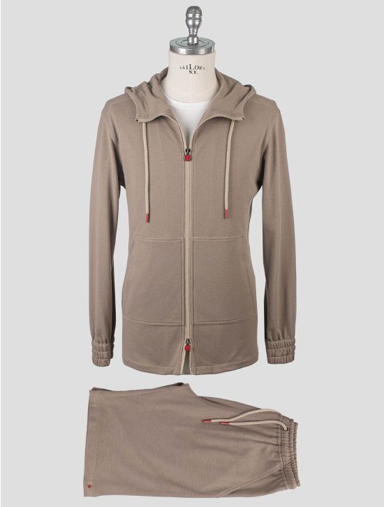 Kiton Kiton Light Brown Cotton Tracksuit Short Pants Light Brown 000