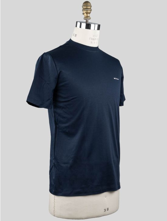 Kiton Kiton Blue Cotton T-Shirt Blue 001