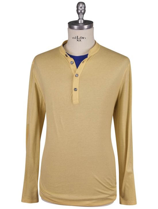 Kiton Kiton Yellow Cotton Cashmere Sweater Yellow 000