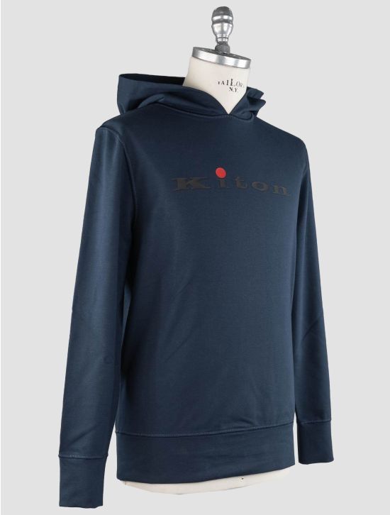 Kiton Kiton Blue Cotton Ea Sweater Blue 001