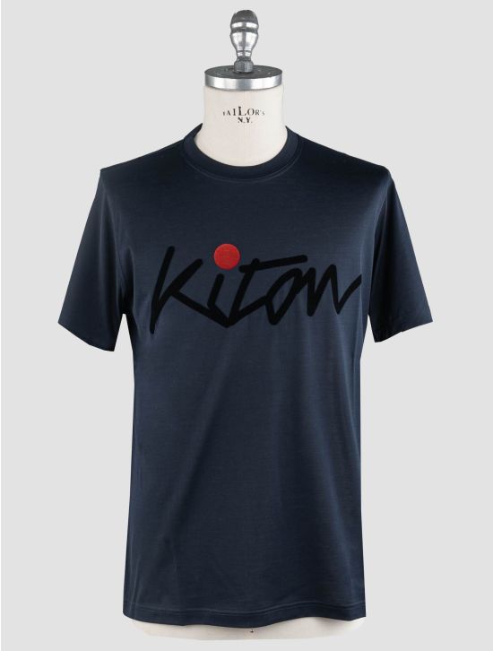 Kiton Kiton Blue Navy Cotton T-Shirt Blue Navy 000