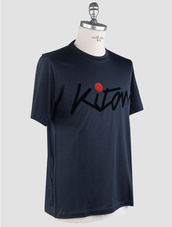 Kiton Kiton Blue Navy Cotton T-Shirt Blue Navy 001