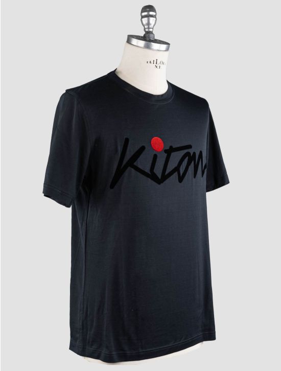 Kiton Kiton Black Cotton T-Shirt Black 001