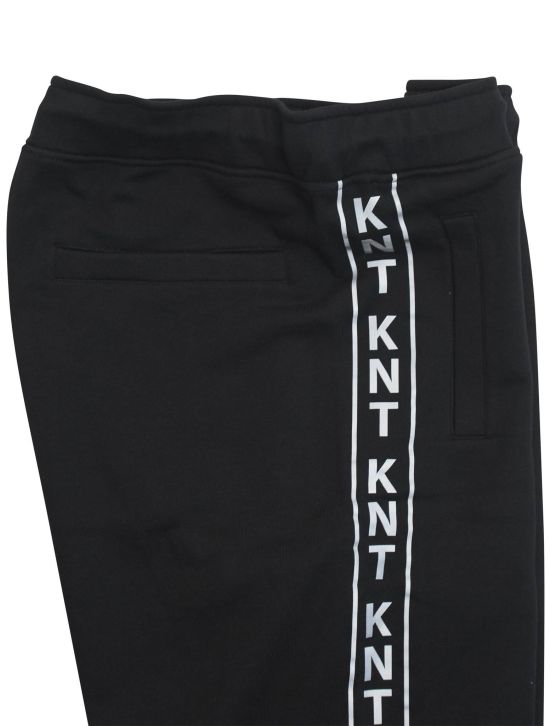 KNT Kiton KNT Black Cotton Pants Black 001