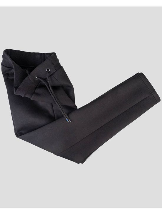 KNT KNT Kiton Black Viscose Ea Pants Black 001