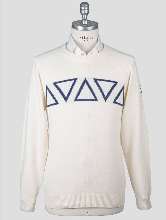 KNT KNT Kiton White Wool Sweater Crewneck White 000