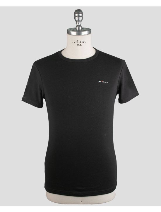 Kiton Kiton Black Cotton Ea T-Shirt Underwear Black 000