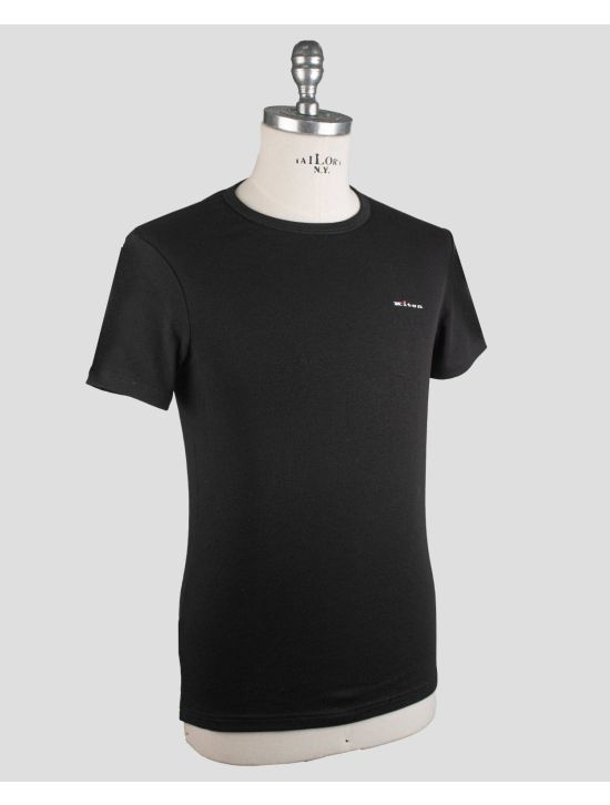 Kiton Kiton Black Cotton Ea T-Shirt Underwear Black 001
