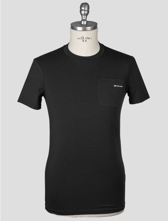 Kiton Kiton Black Cotton Ea T-Shirt Underwear Black 000