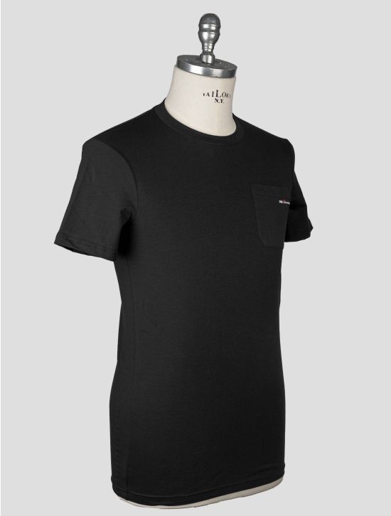 Kiton Kiton Black Cotton Ea T-Shirt Underwear Black 001
