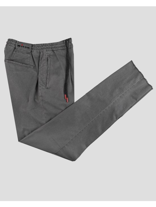 Kiton Kiton Gray Lyocell Cotton Ea Pants Gray 000