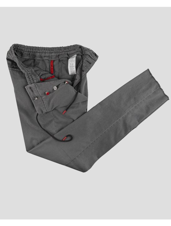 Kiton Kiton Gray Lyocell Cotton Ea Pants Gray 001