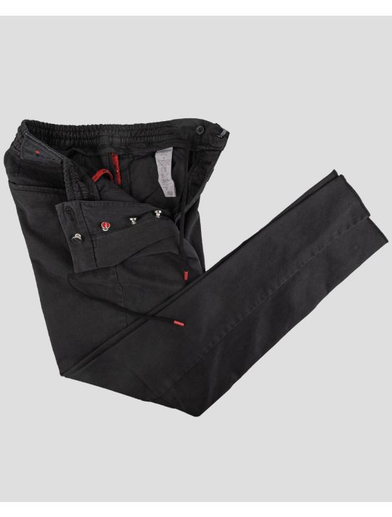 Kiton Kiton Black Lyocell Cotton Ea Pants Black 001