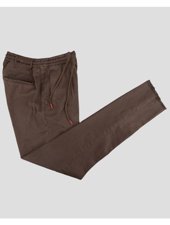 Kiton Kiton Brown Lyocell Cotton Ea Pants Brown 000