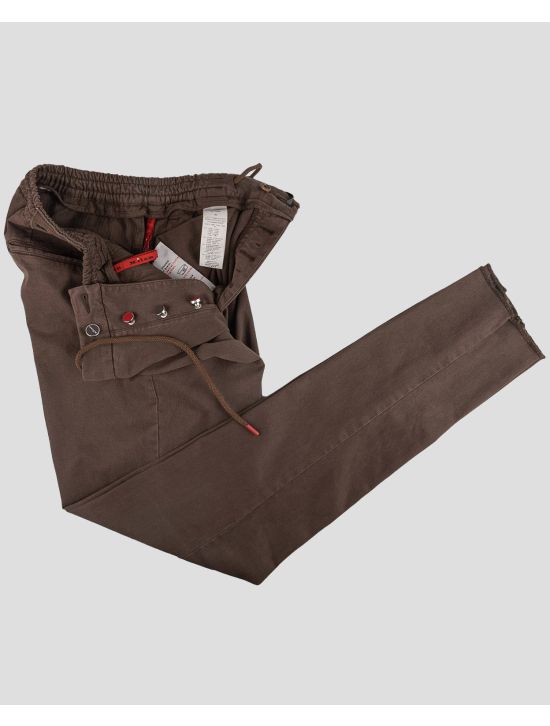 Kiton Kiton Brown Lyocell Cotton Ea Pants Brown 001