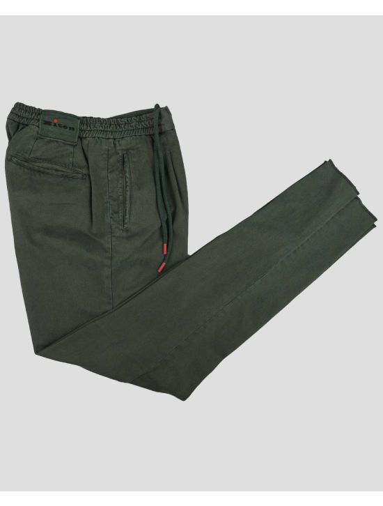 Kiton Kiton Green Lyocell Cotton Ea Pants Green 000
