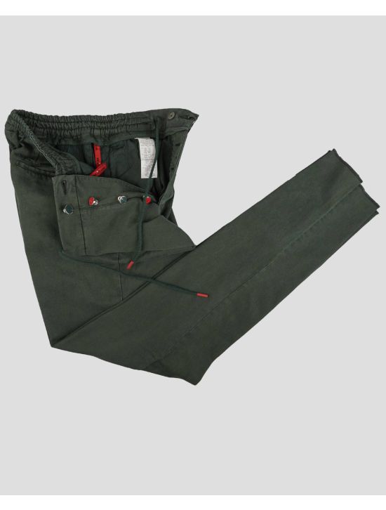Kiton Kiton Green Lyocell Cotton Ea Pants Green 001