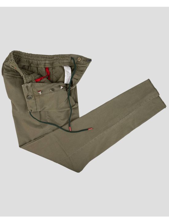 Kiton Kiton Green Lyocell Cotton Ea Pants Green 001