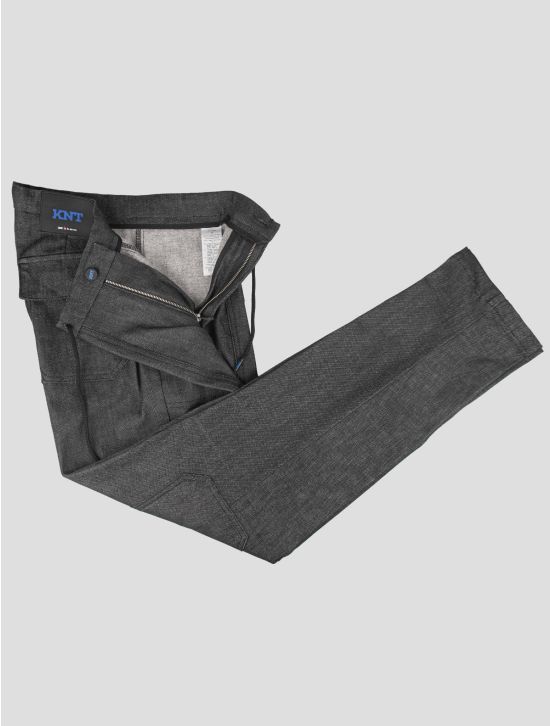 KNT KNT Kiton Black Cotton Cashmere Ea Cargo Pants Black 001