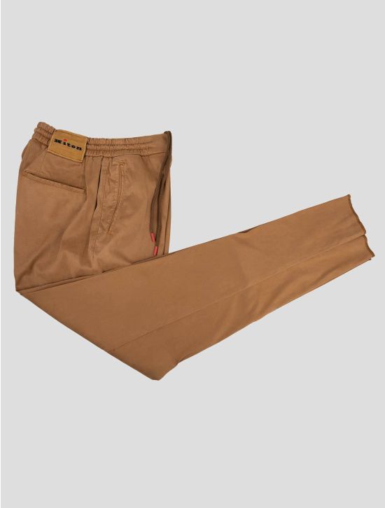 Kiton Kiton Brown Lyocell Cotton Ea Pants Brown 001