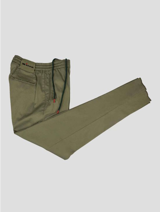 Kiton Kiton Green Cotton Lyocell Ea Pants Green 001