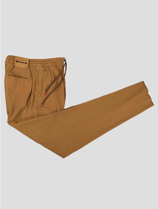 Kiton Kiton Brown Cotton Cashmere Ea Pants Brown 001
