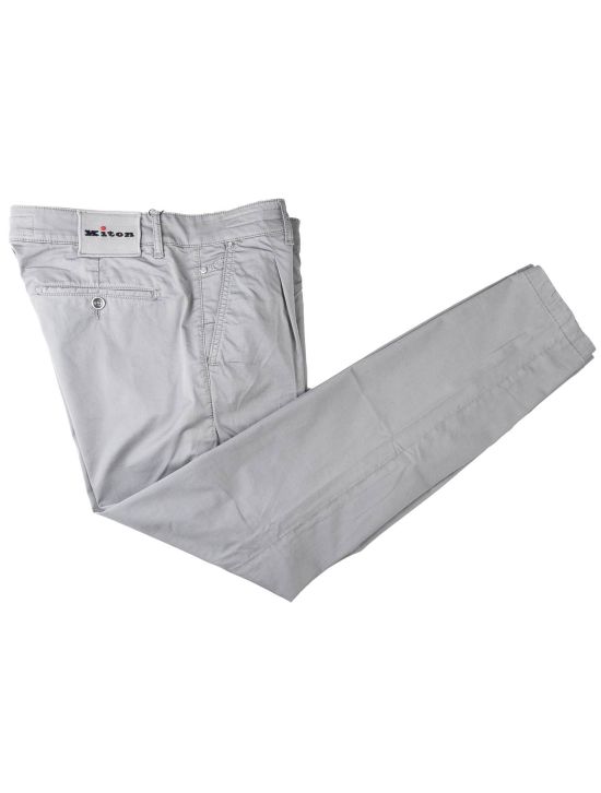 Kiton Kiton Gray Cotton Ea Pants Gray 000