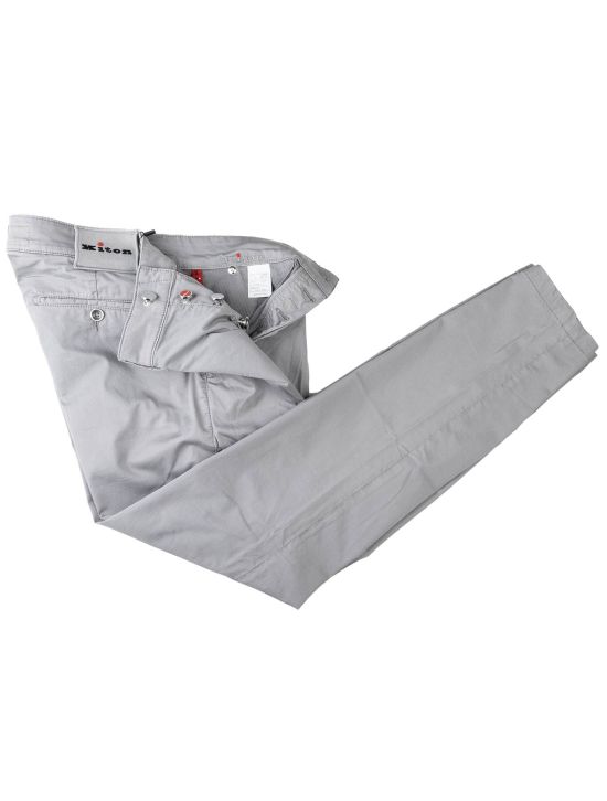 Kiton Kiton Gray Cotton Ea Pants Gray 001