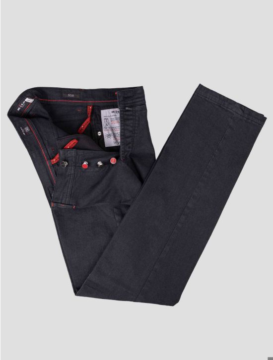 Kiton Kiton Black Cotton Ea Jeans Black 001