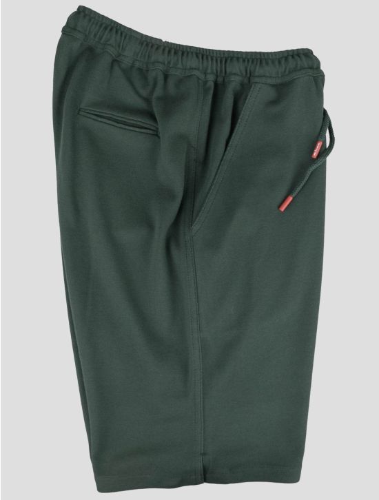 Kiton Kiton Dark Green Cotton Short Pants Dark Green 000